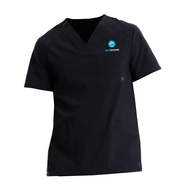 Men's Black Scrub Top